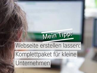 Individuell gestaltete Webseite als Komplettpaket für einen kleinen Betrieb.