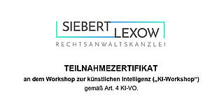 KI-Zertifikat Siebert Lexow